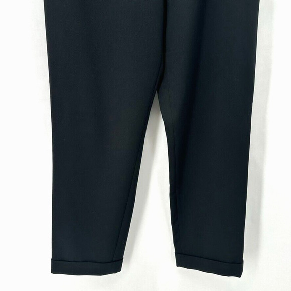 R | Label The Reset Large Dress Pants Black Pull-on Quiet Luxury Caspule Office - Picture 3 of 12